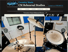 Tablet Screenshot of cm-rehearsal-studios.co.uk